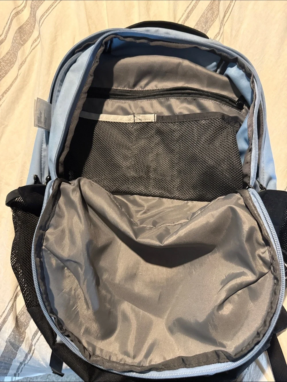 The North Face Jester Backpack in Light Blue and Black